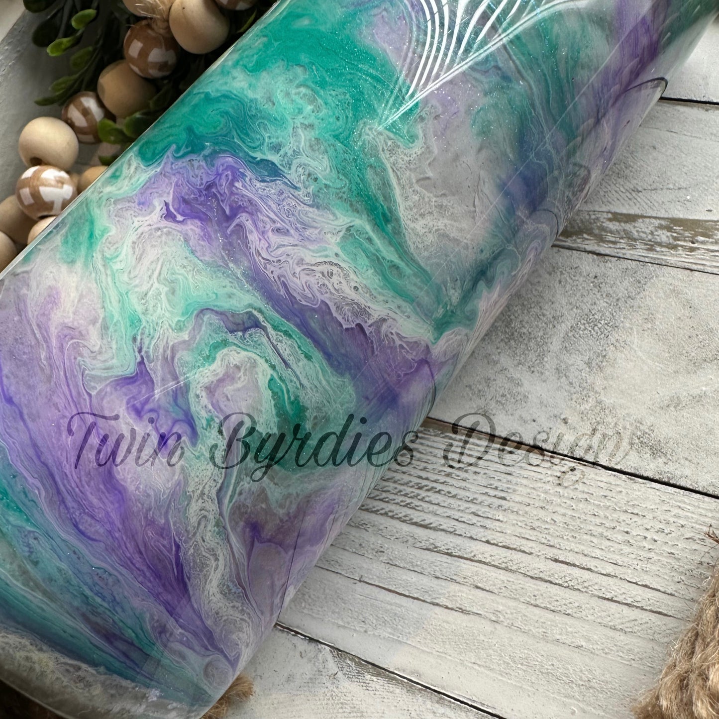 Purple and Teal Swirl